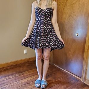 Asymmetrical Floral Dress